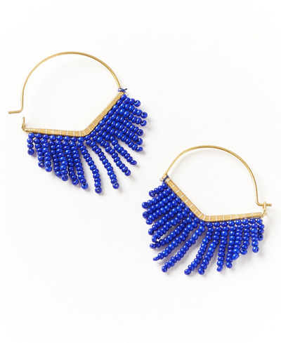 Shop Matr Boomie Women's Kalapriya Drop Earrings In Blue