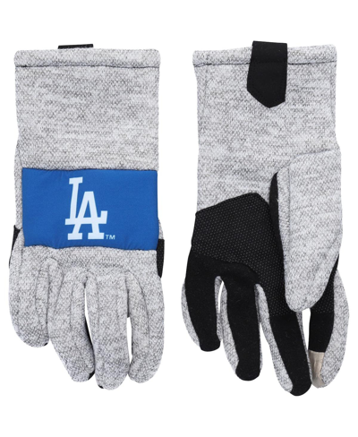 Shop Foco Men's  Gray Los Angeles Dodgers Team Knit Gloves