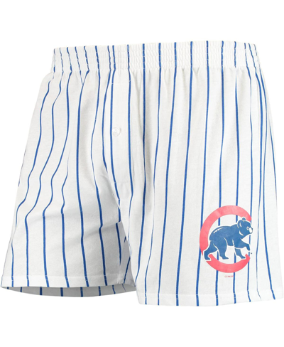 Shop Concepts Sport Men's  White Chicago Cubs Vigor Boxer Shorts
