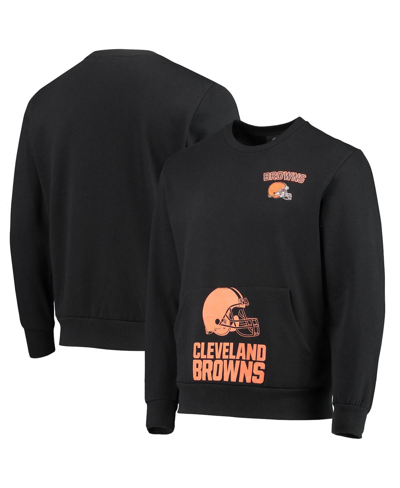 Shop Foco Men's  Black Cleveland Browns Pocket Pullover Sweater
