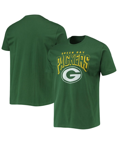 Shop Junk Food Men's  Green Green Bay Packers Bold Logo T-shirt