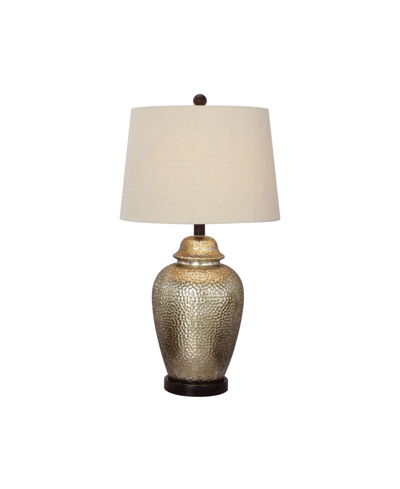 Shop Fangio Lighting Mercury Glass Table Lamp In Oil Rubbed Bronze Metal Antique Brown Me
