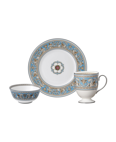Shop Wedgwood Florentine Turquoise 3 Piece Dining Set In Multi