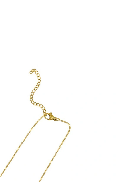 Shop Adornia Water Resistant Badass Mama Necklace In Yellow
