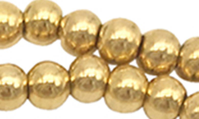 Adornia Ball Bracelets In Yellow