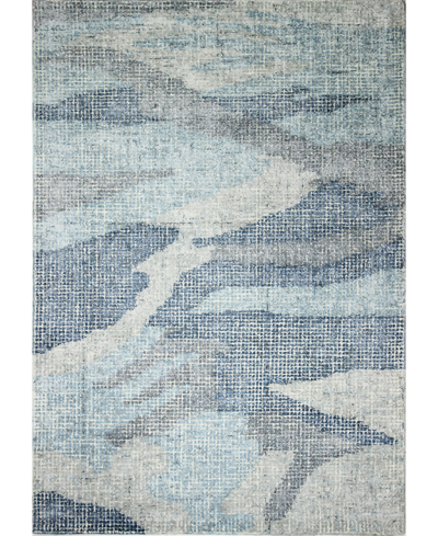Shop Bb Rugs Energy Lm101 5' X 7'6" Area Rug In Blue