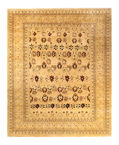 Shop Adorn Hand Woven Rugs Mogul M14626 9'2" X 11'8" Area Rug In Yellow