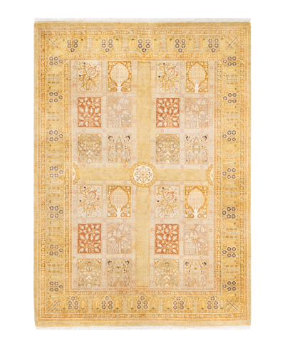Shop Adorn Hand Woven Rugs Mogul M148228 4'1" X 5'10" Area Rug In Ivory