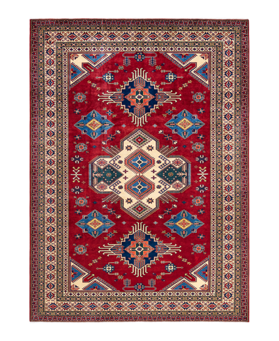 Shop Adorn Hand Woven Rugs Tribal M18606 6'10" X 9'10" Area Rug In Red