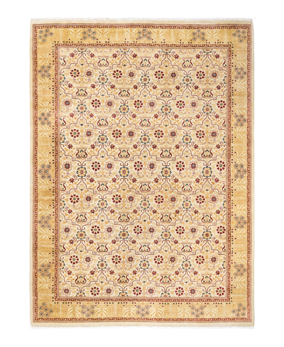 Shop Adorn Hand Woven Rugs Mogul M116558 6'2" X 8'6" Area Rug In Ivory
