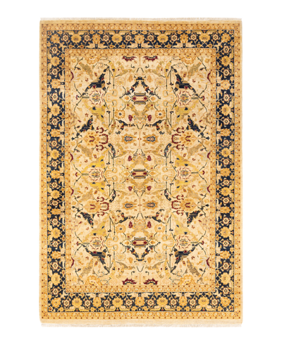 Shop Adorn Hand Woven Rugs Mogul M1190 6'1" X 9'3" Area Rug In Ivory