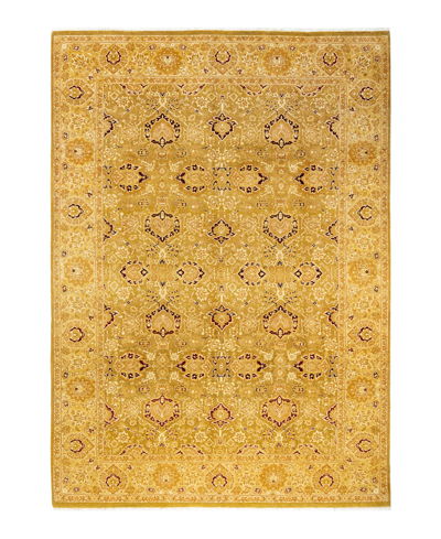 Shop Adorn Hand Woven Rugs Mogul M1403 6'2" X 8'10" Area Rug In Green