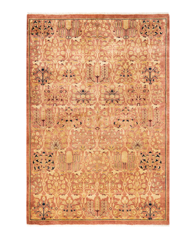 Shop Adorn Hand Woven Rugs Mogul M14623 5' X 7'7" Area Rug In Pink