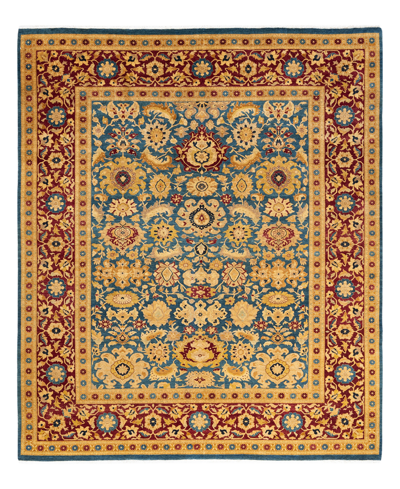 Shop Adorn Hand Woven Rugs Mogul M14045 8'3" X 9'9" Area Rug In Blue