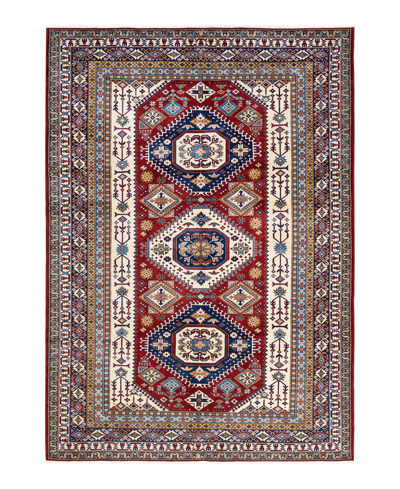 Shop Adorn Hand Woven Rugs Tribal M1885 7'1" X 10' Area Rug In Red