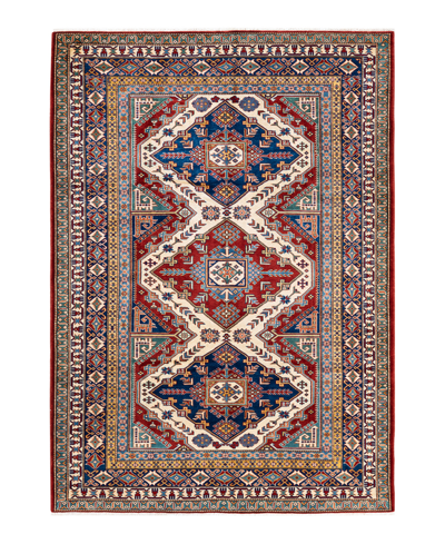 Shop Adorn Hand Woven Rugs Tribal M18290 6'3" X 8'10" Area Rug In Red