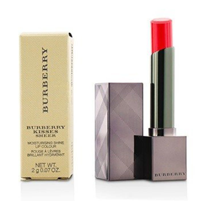 Shop Burberry / Kisses Sheer Lipstick 0.07 oz (2 Ml) No.241 - Crimson Pink In Pink,red