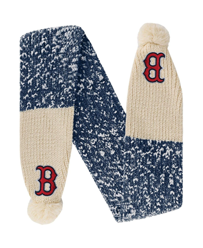 Shop Foco Women's  Boston Red Sox Confetti Scarf With Pom In Navy