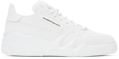 Shop Giuseppe Zanotti White Talon Sneakers In Winner Bianco