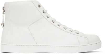 Shop Gianvito Rossi White High Top Sneakers