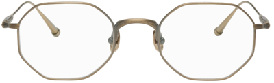 Shop Matsuda Gold M3086 Glasses In Antique Gol