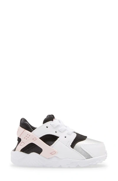 Shop Nike 'huarache Run' Sneaker In White/ Pink / Grey/ Off Noir