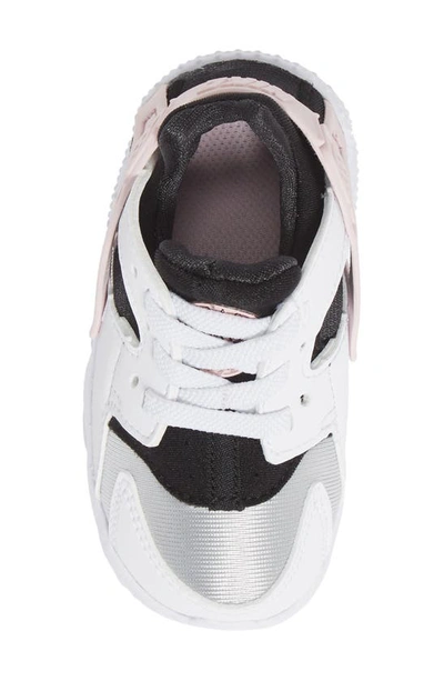 Shop Nike 'huarache Run' Sneaker In White/ Pink / Grey/ Off Noir