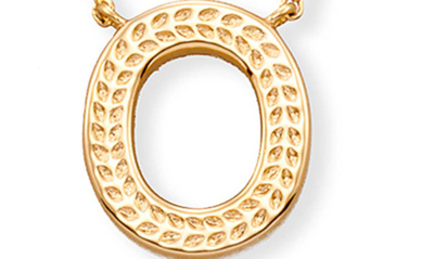 Shop Kendra Scott Initial Pendant Necklace In Gold Metal-o