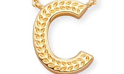 Shop Kendra Scott Initial Pendant Necklace In Gold Metal-c