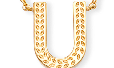 Kendra Scott Initial Pendant Necklace In Gold Metal-u