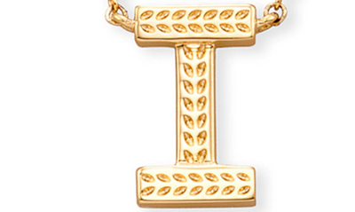 Shop Kendra Scott Initial Pendant Necklace In Gold Metal-i