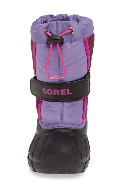 Shop Sorel Kids' Flurry Weather Resistant Snow Boot In Purple Dahlia