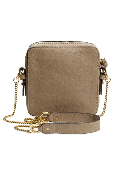 Shop See By Chloé Small Joan Suede & Leather Crossbody Bag In Motty Grey