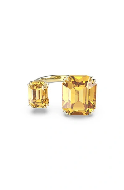 Shop Swarovski Millenia Crystal Ring In Jonquil
