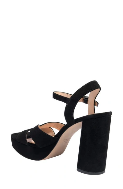 Shop Kate Spade Delight Platform Sandal In Black Suede
