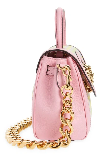 Shop Versace La Medusa Small Handbag In Pineapple Multi Baby Pink