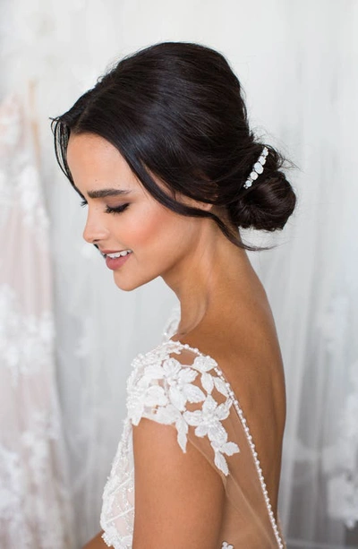 Brides And Hairpins Elula Opal Comb In Silver