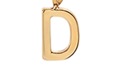 Shop Bychari Initial Pendant Necklace In Goldilled-d