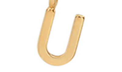 Shop Bychari Initial Pendant Necklace In Goldilled-u