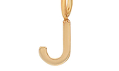 Shop Bychari Initial Pendant Necklace In Goldilled-j