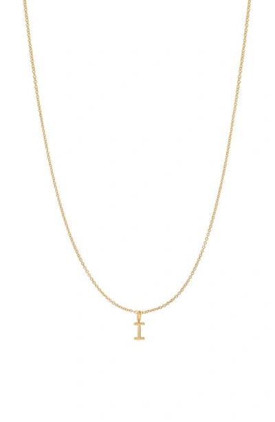 Shop Bychari Initial Pendant Necklace In Goldilled-i