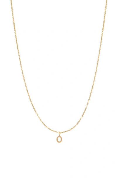 Shop Bychari Initial Pendant Necklace In Goldilled-o