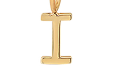 Shop Bychari Initial Pendant Necklace In Goldilled-i