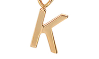 Shop Bychari Initial Pendant Necklace In Goldilled-k