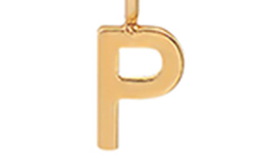 Shop Bychari Initial Pendant Necklace In Goldilled-p