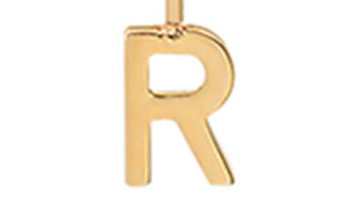 Shop Bychari Initial Pendant Necklace In Goldilled-r