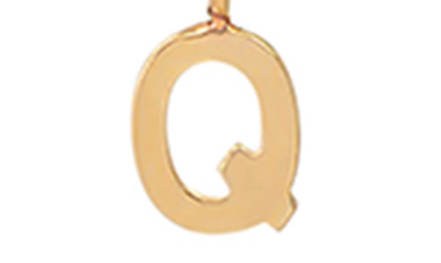 Shop Bychari Initial Pendant Necklace In Goldilled-q