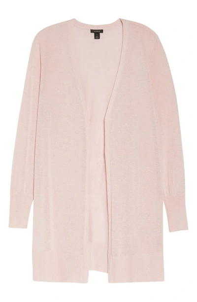 Shop Halogen Long Cardigan In Pink Chalk