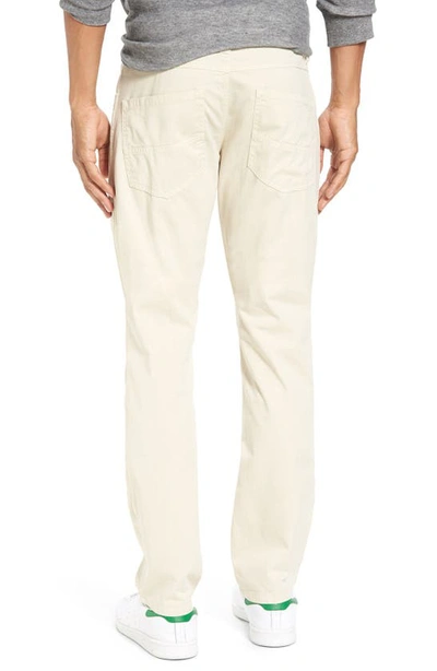 Shop Gucci Sunny Slim Fit Stretch Twill Pants In Stone