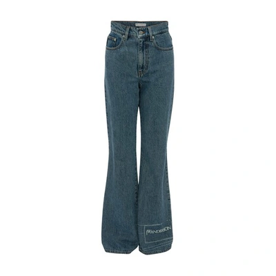 Shop Jw Anderson Bootcut Jeans In Blue
